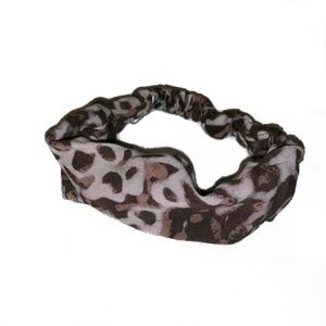 Abstract floral print elastic headband